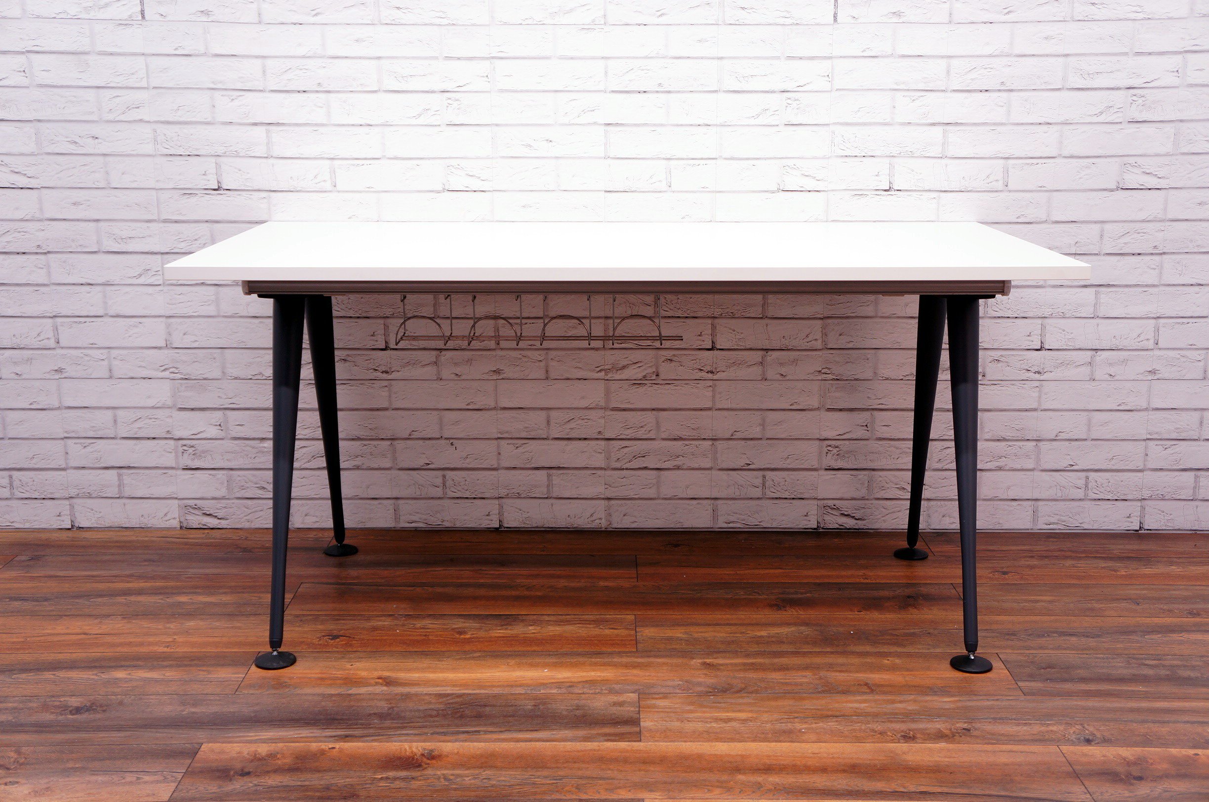 Herman Miller Abak Environments Desk With Graphite Tapered Legs