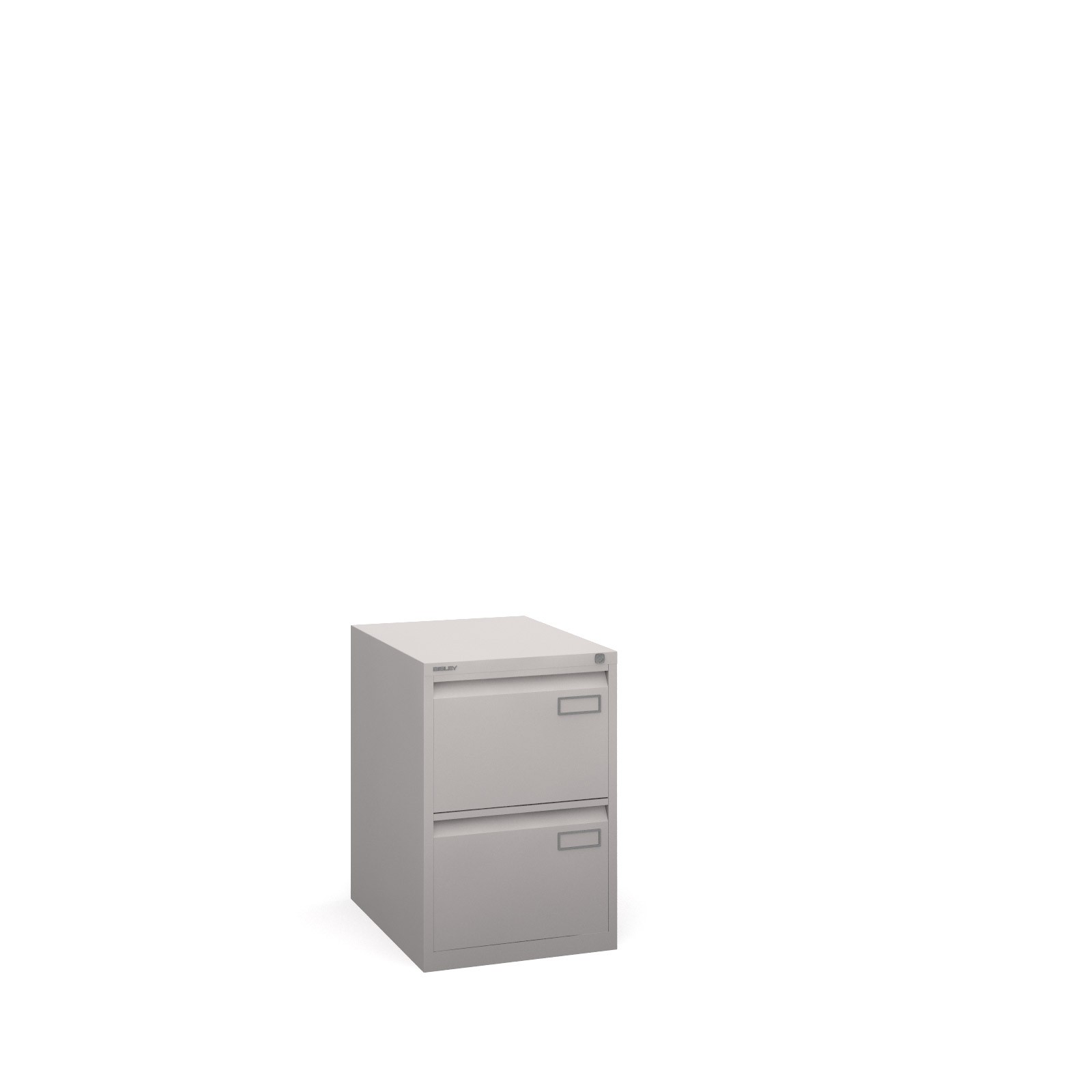 Bisley 2 Drawer Contract Filing Cabinet In Goose Grey Office