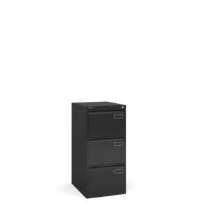 Bisley 3 Drawer Contract Filing Cabinet In Black Office Resale