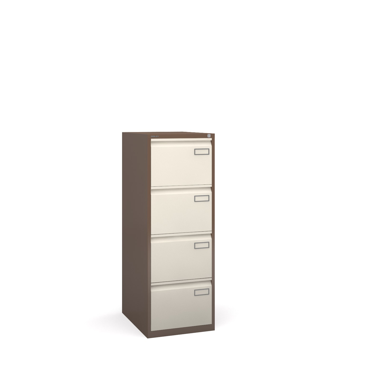 Bisley 4 Drawer Contract Filing Cabinet In Coffee Cream Office