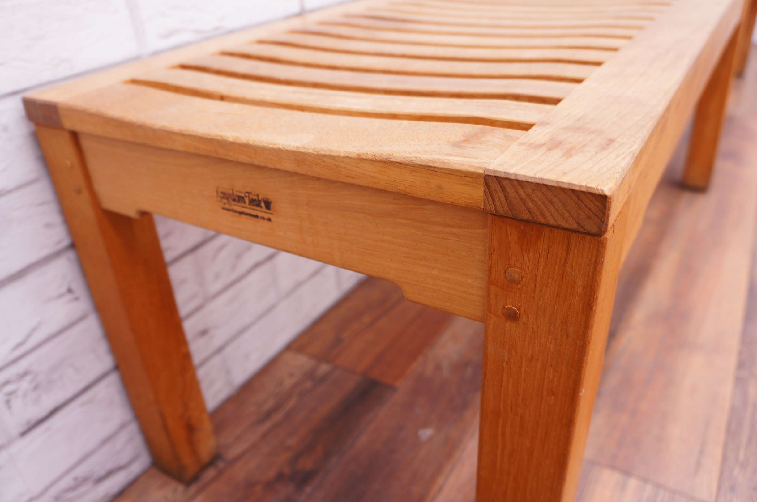 Kingdom Teak Backless Bench 2120mm Office Resale