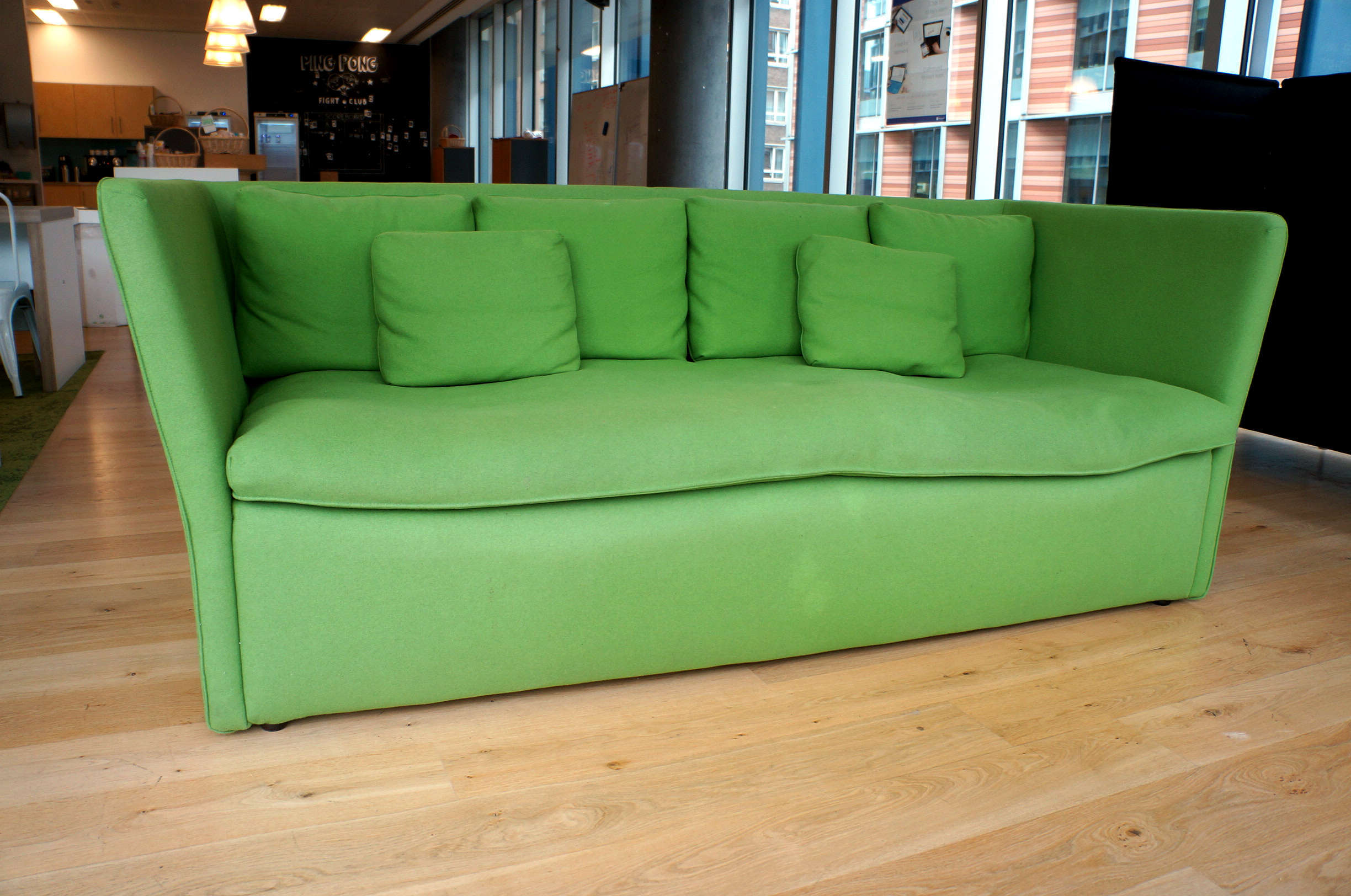 Habitat Sofa In Green - Office Resale