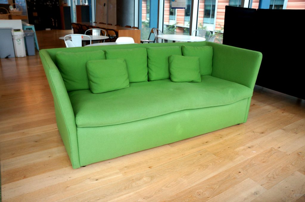 Habitat Sofa In Green Office Resale
