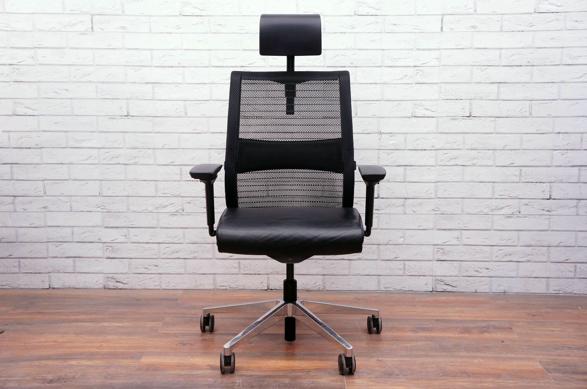Steelcase Think Executive Task Chair With Headrest In Black Office Resale
