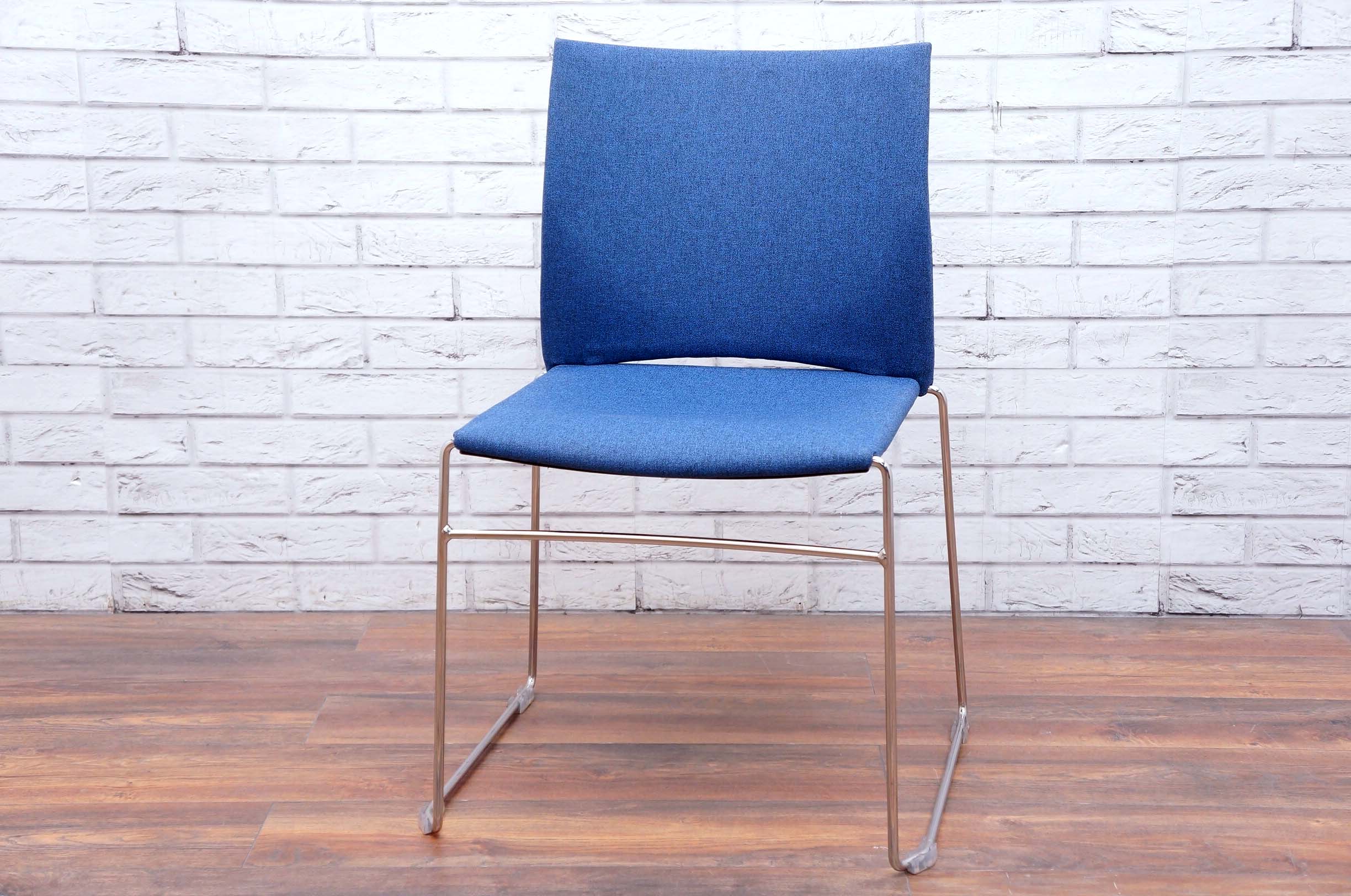 Broadstock Xpresso Upholstered Meeting Chair In Blue - Office Resale