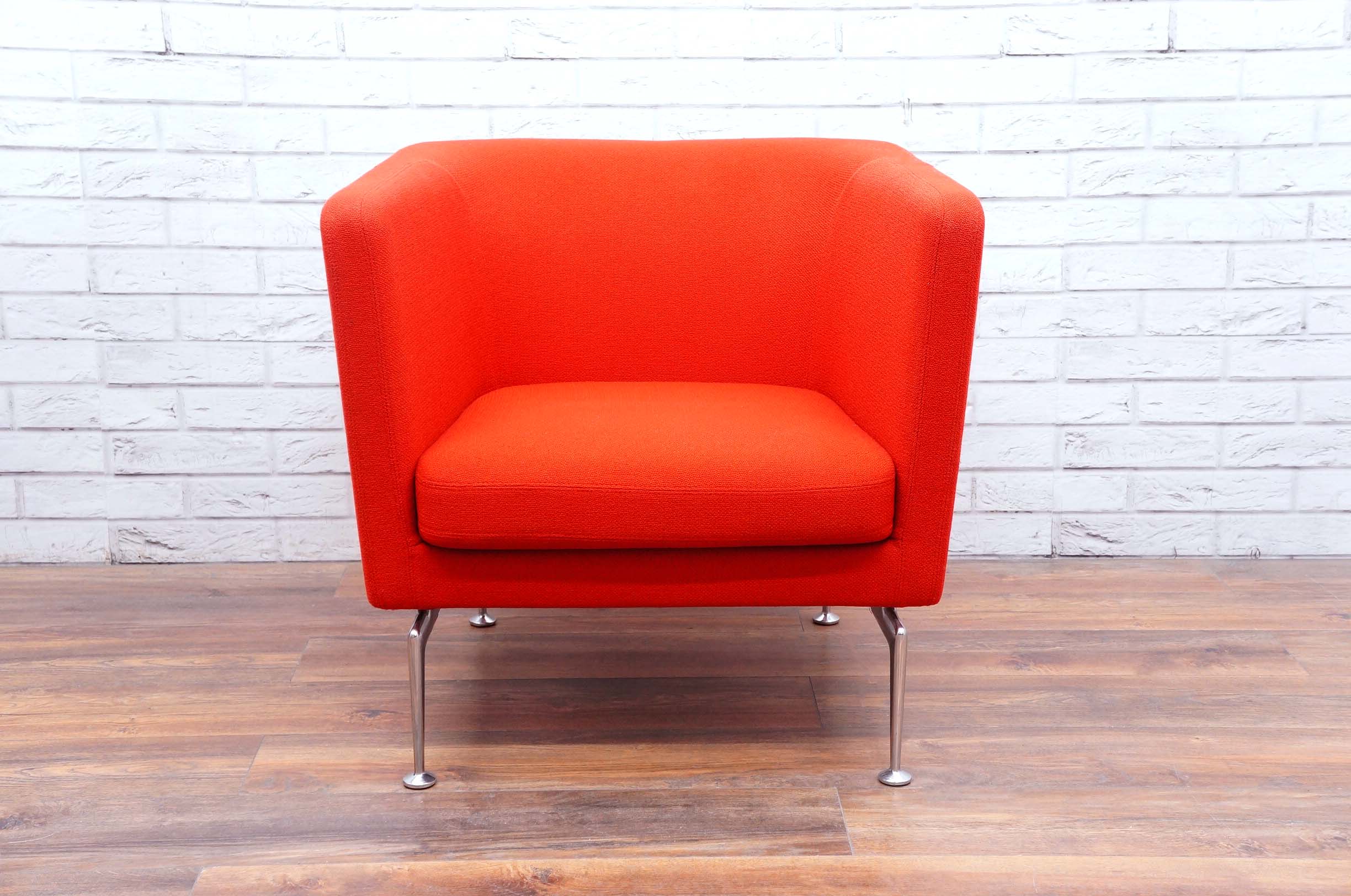 Vitra Suita Club Armchair In Red Office Resale