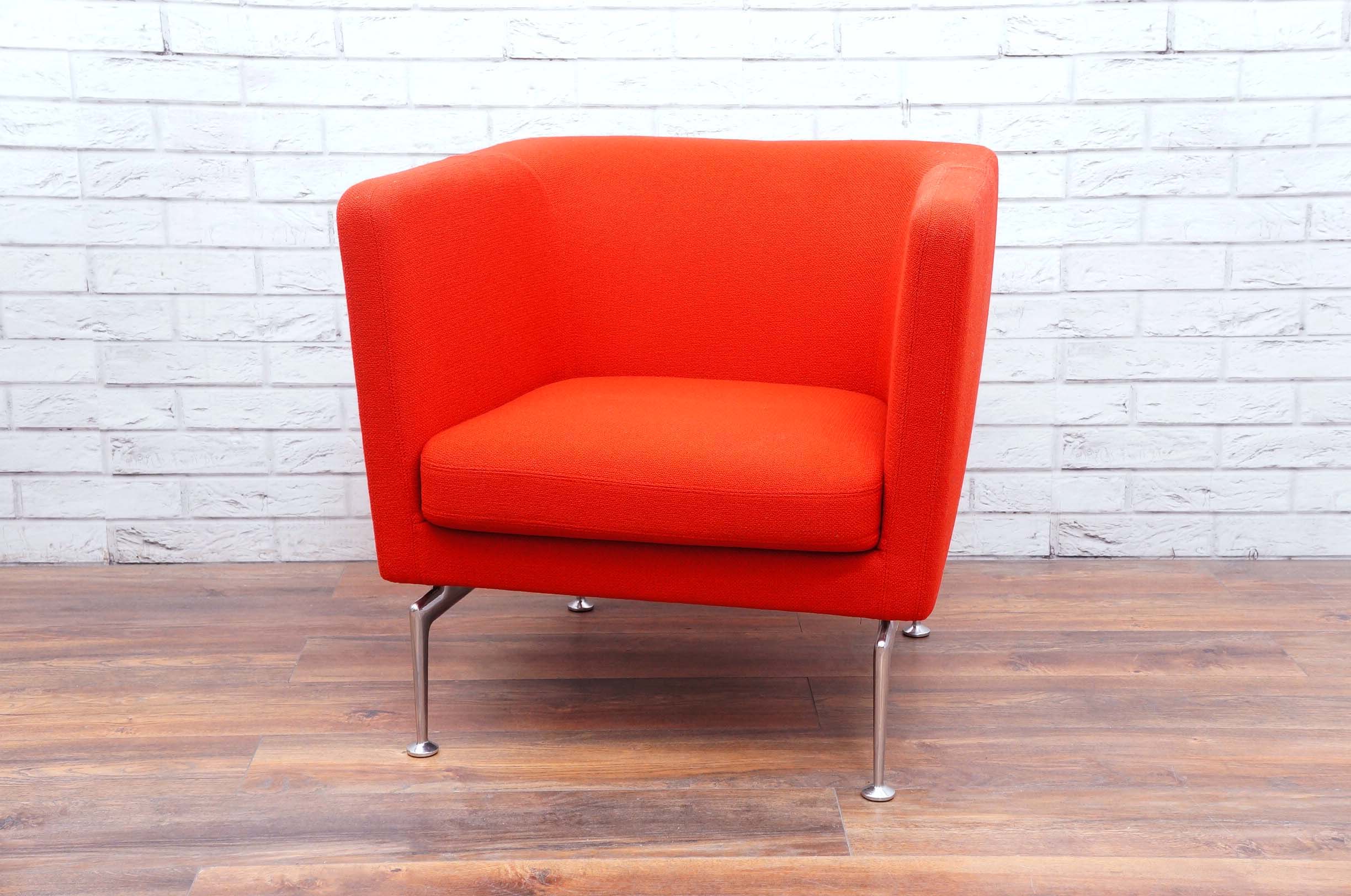 Vitra Suita Club Armchair In Red Office Resale