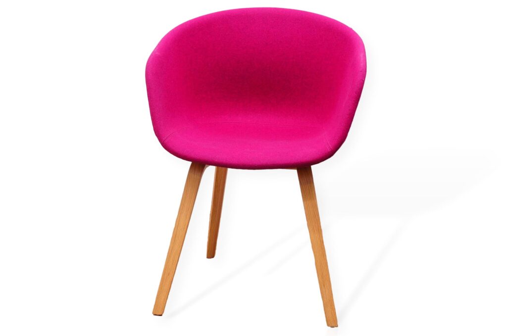 Hay About A Chair Upholstered Armchair In Cerise