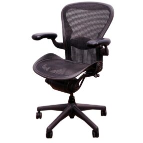 Herman Miller Aeron Fully Loaded With Fixed Arms & Lumbar Support In Size B