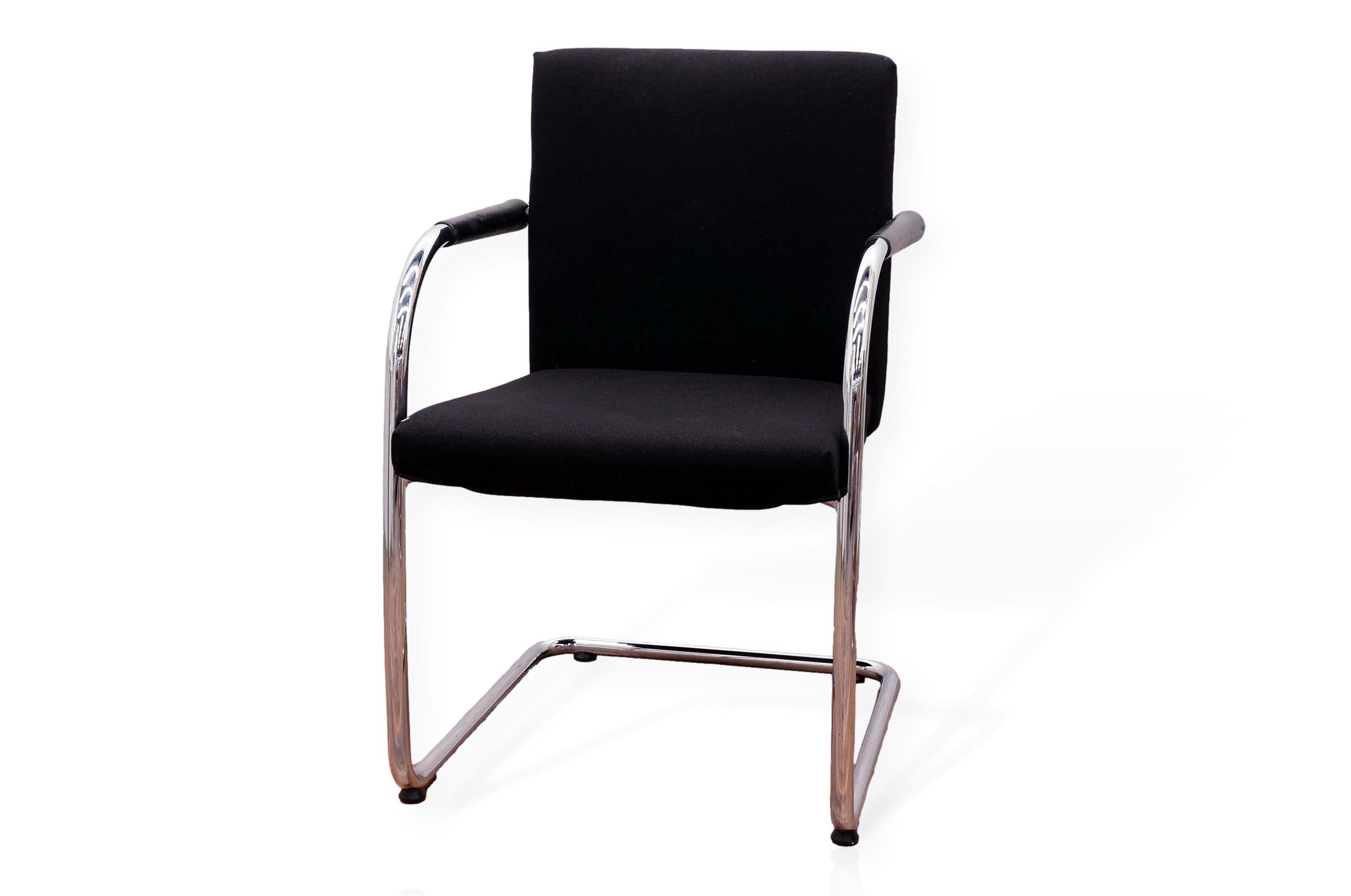 Vitra Visasoft Meeting Chair In Black Fabric Office Resale