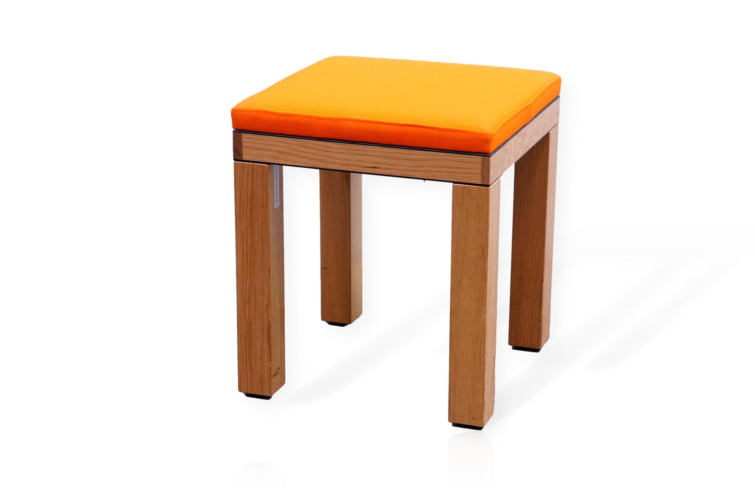 James Burleigh Bosa Stool In Orange Office Resale