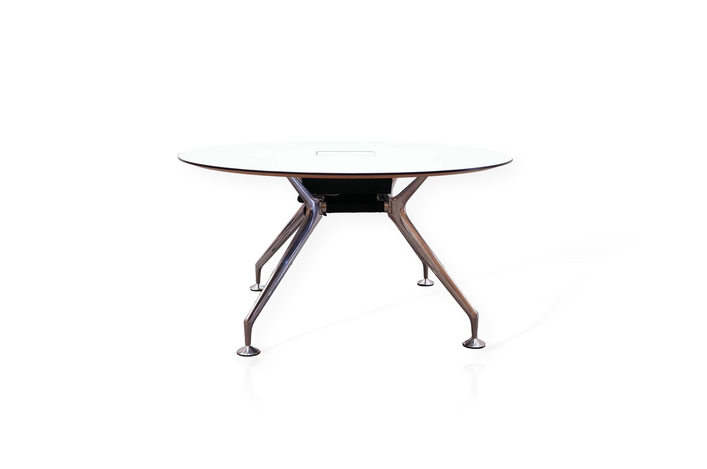 1400mm Round Meeting Table With Power Office Resale