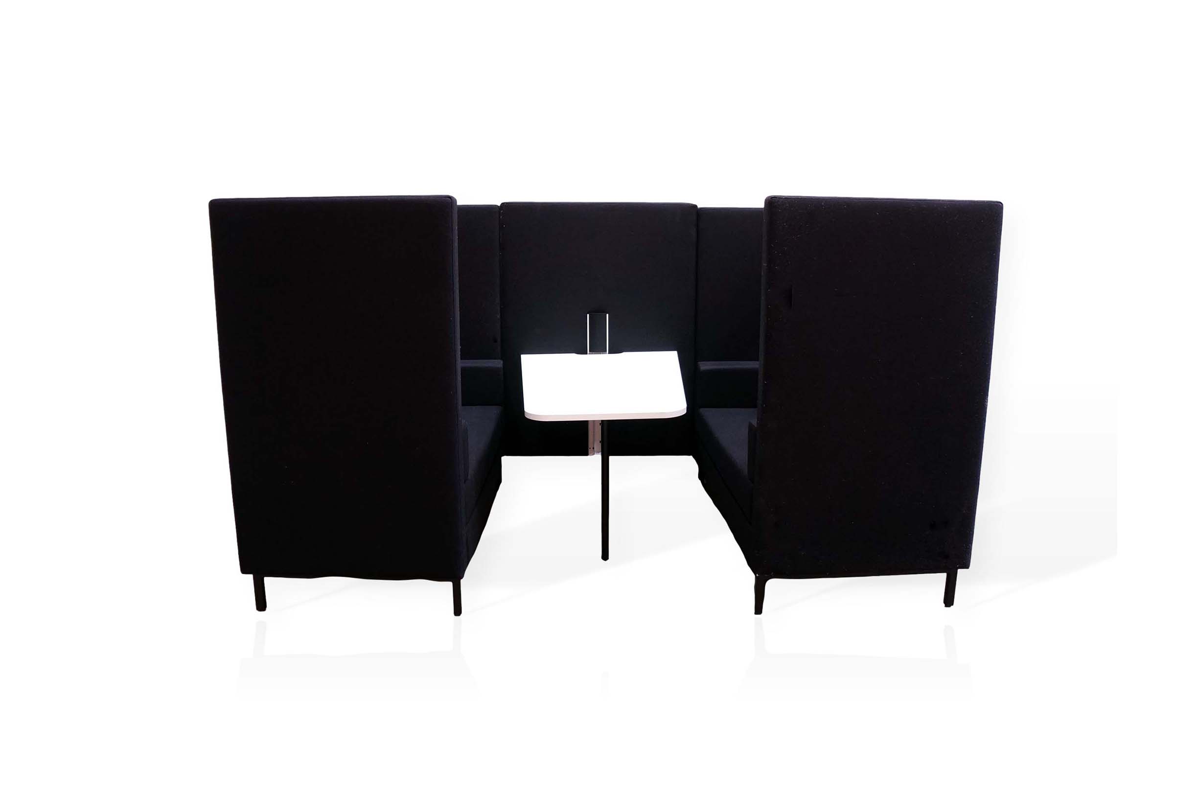 Senator Elegance Modular Booth In Black Office Resale