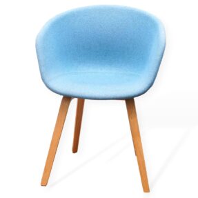 Hay About A Chair Upholstered Armchair In Light Blue