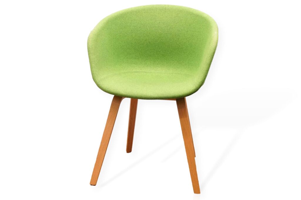 Hay About A Chair Upholstered Armchair In Lime Green