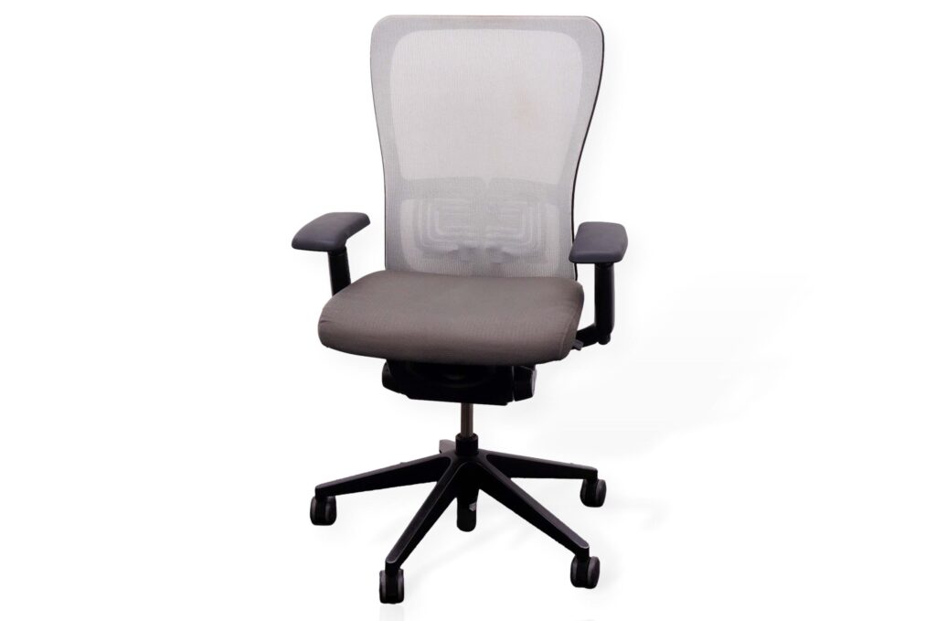 Haworth Zody Chair In Grey/Black on White Background