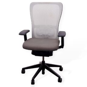 Haworth Zody Chair In Grey/Black on White Background