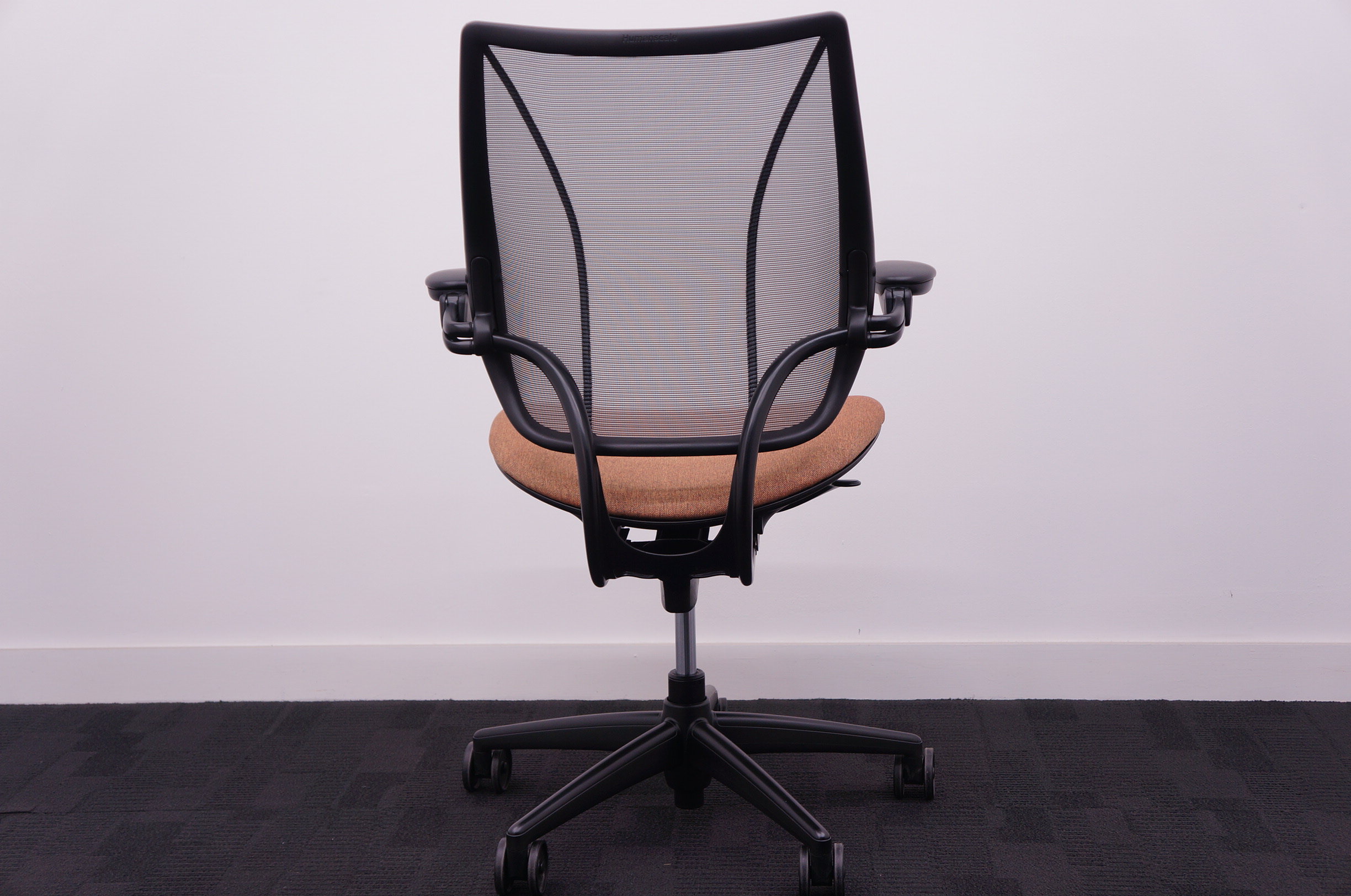 Humanscale Liberty Task Chair - Black Mesh Back - Phoenix Sandstorm Seat - Office Resale