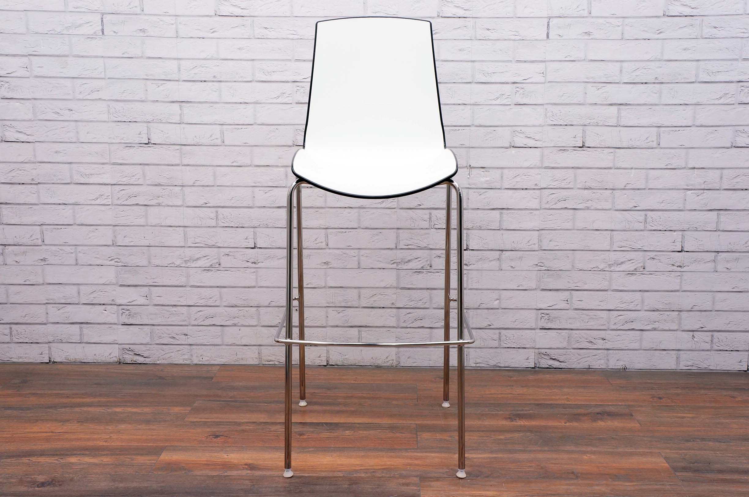 Connection Ice Bar Stool In Black/White - Office Resale