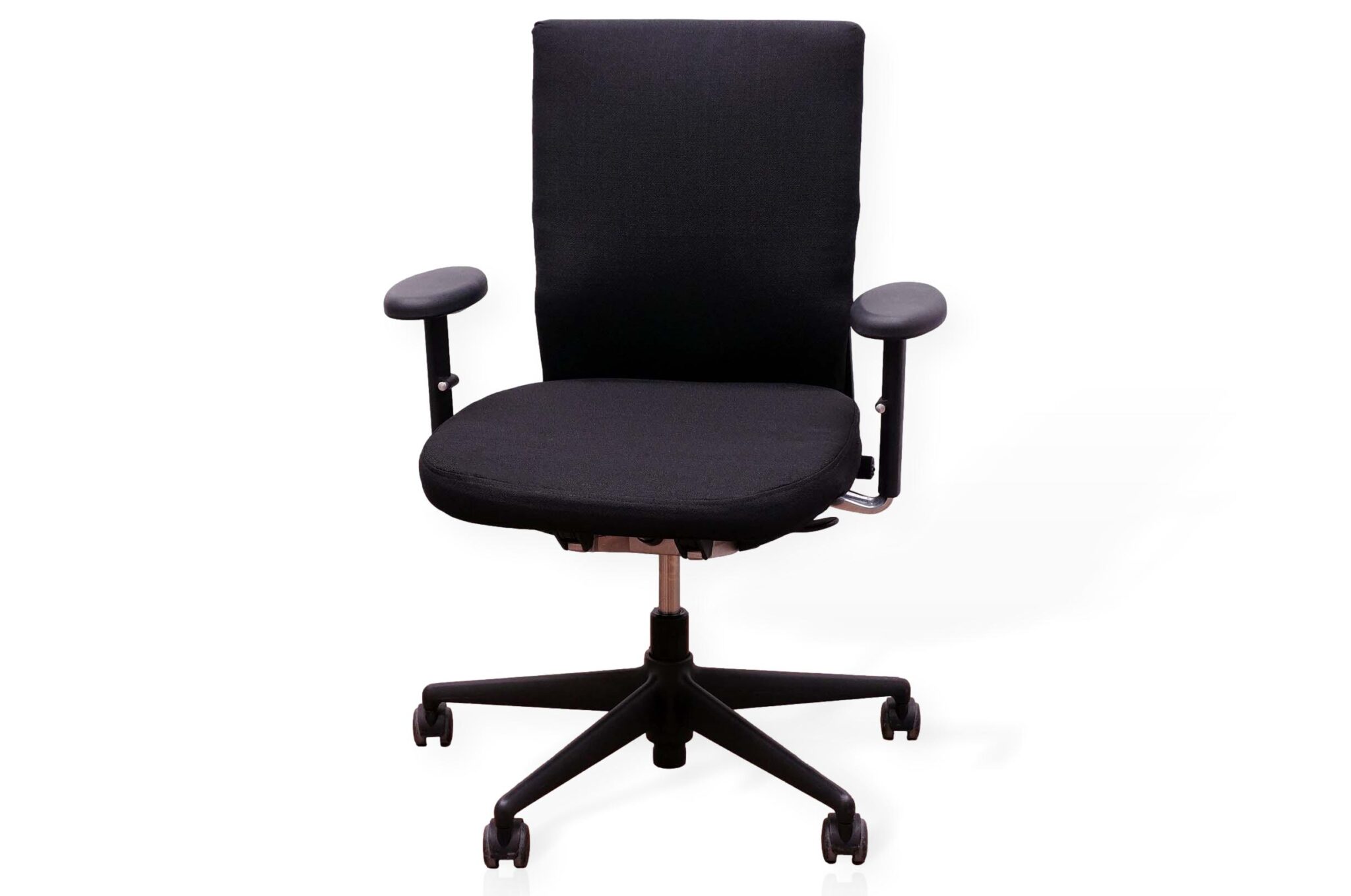 Vitra Axess Task Chair Black Fabric Back Black Fabric Seat Black