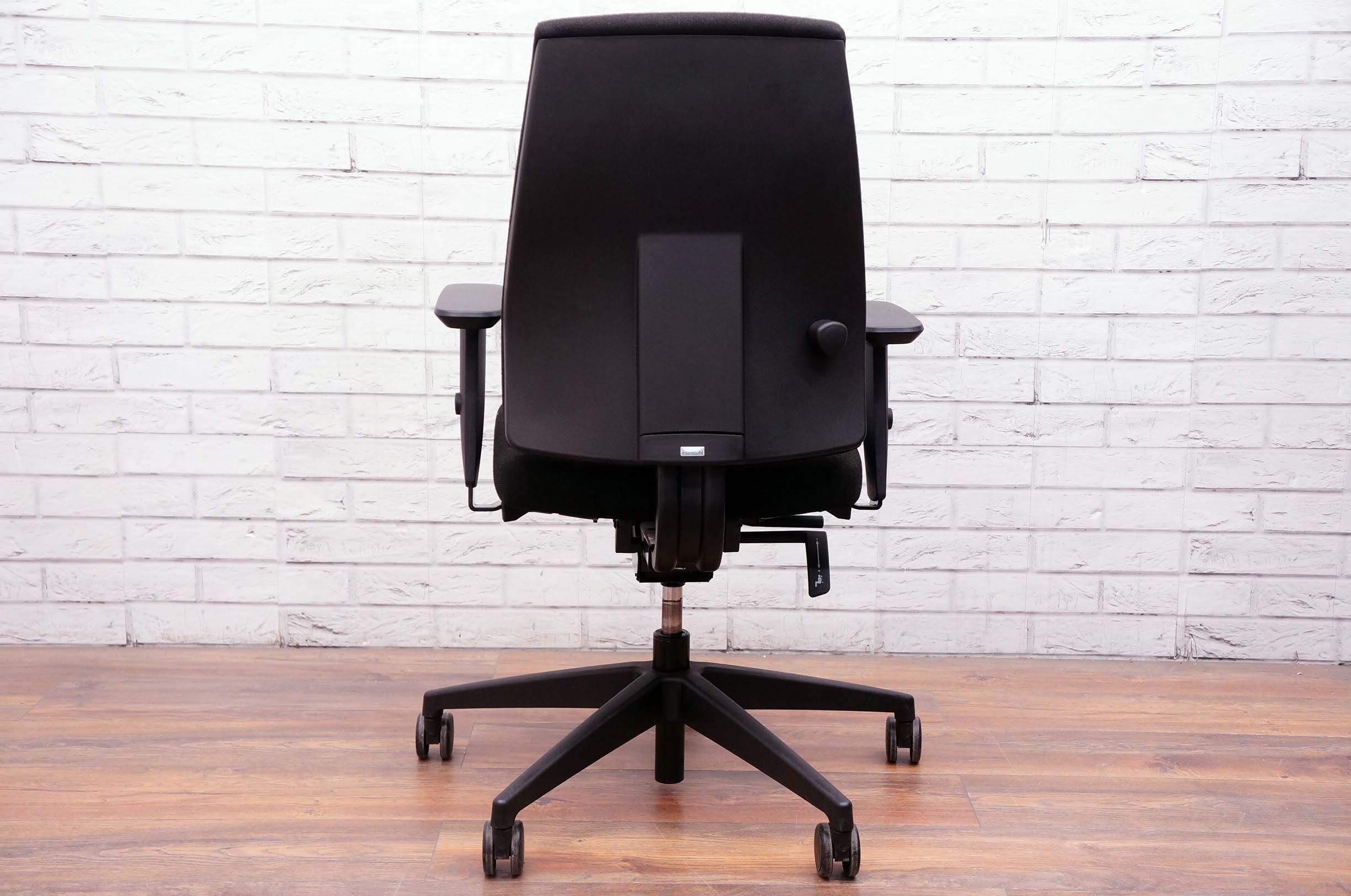 Interstuhl Goal Task Chair Black Fabric Back Black Fabric Seat