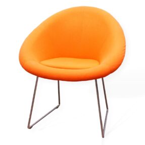 Connection Gloss. Tub Chair In Orange