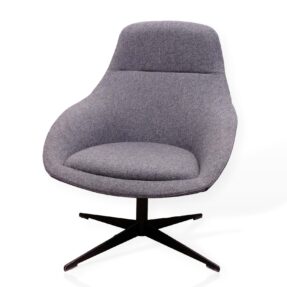 Naughtone Always Lounge Chair In Grey/Black