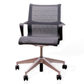 Herman Miller Setu Chair In Graphite on White Background