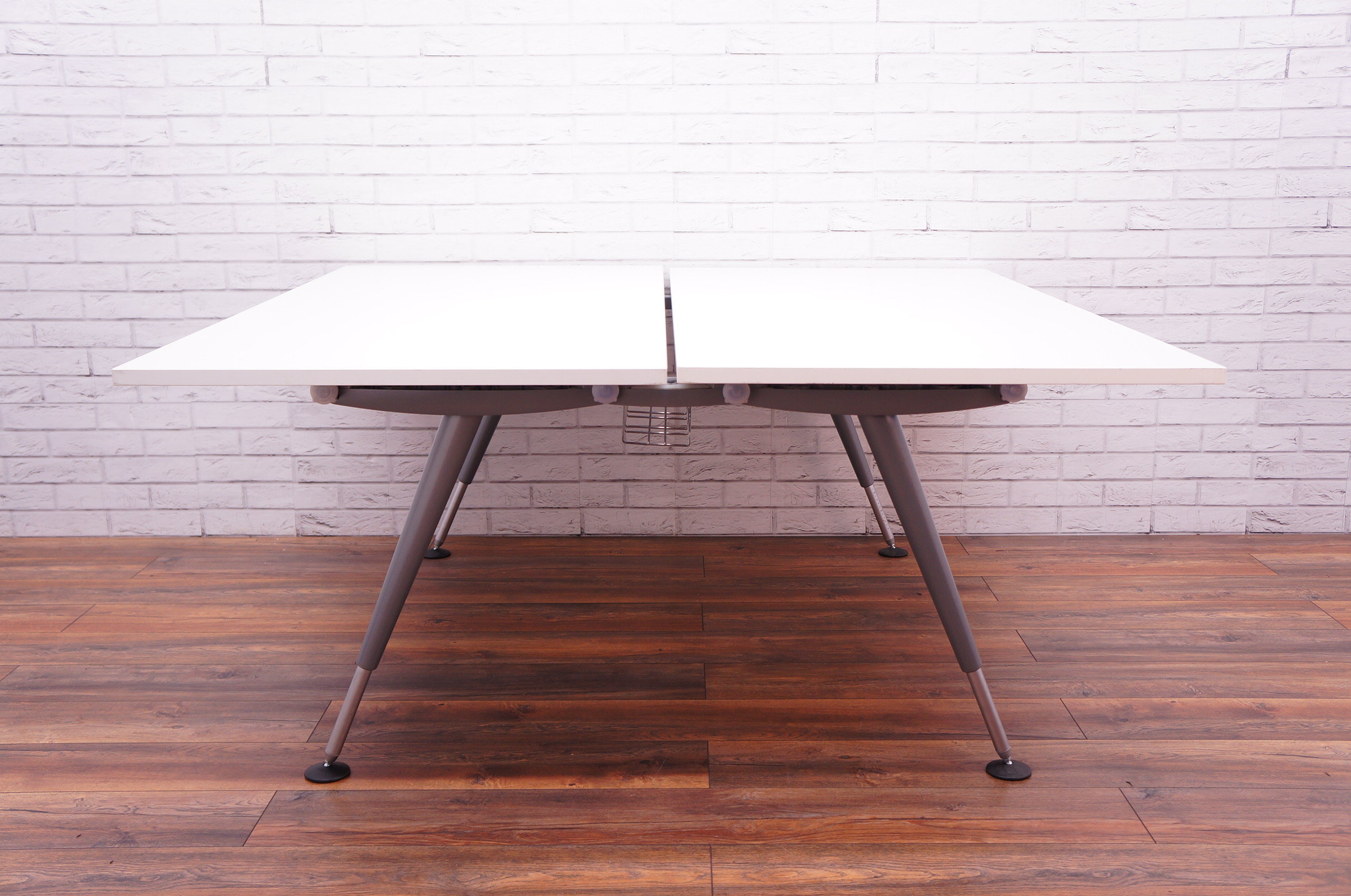 Herman Miller Abak Back To Back Desks Height Adjustable Tapered Leg