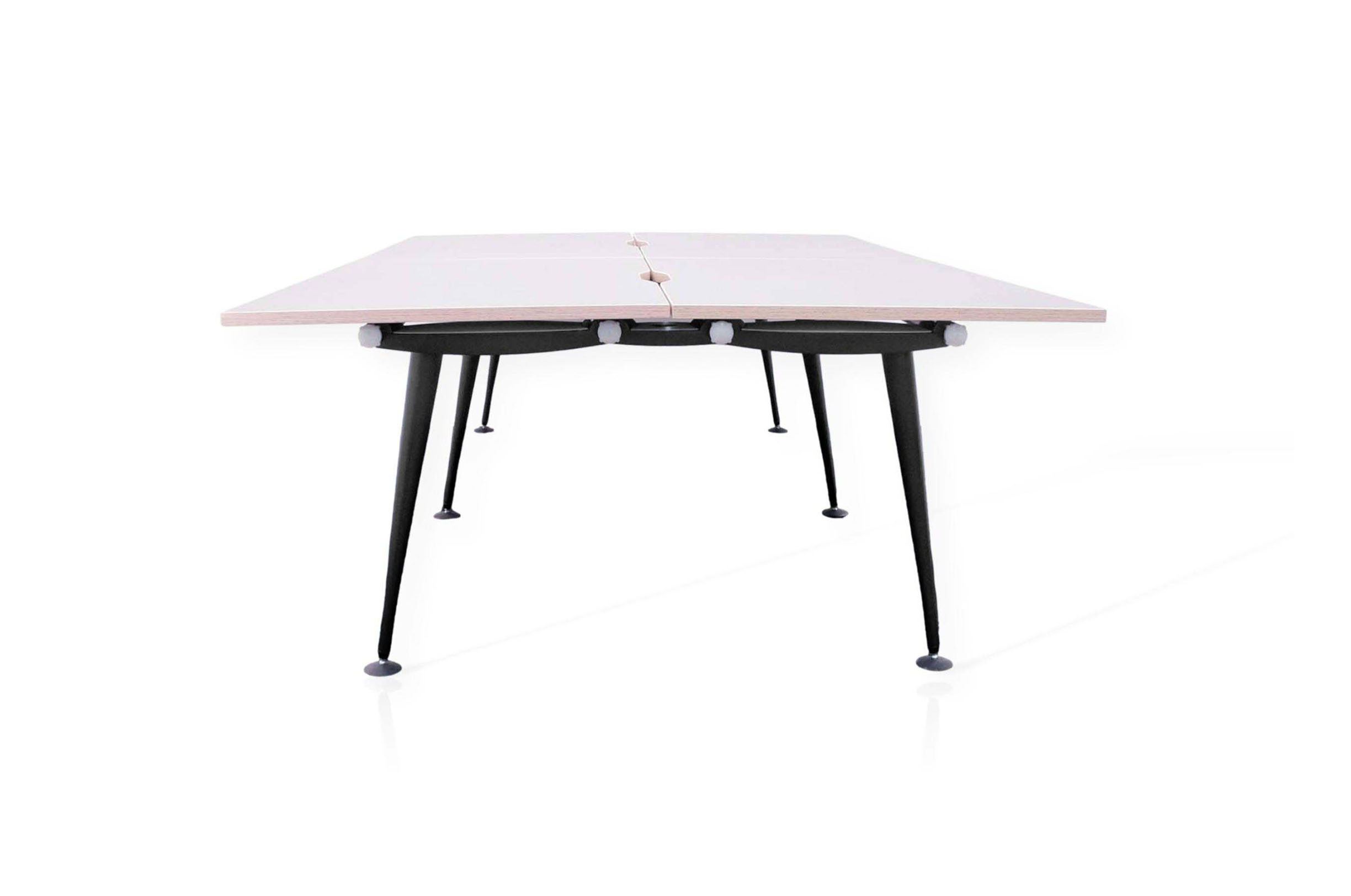 Herman Miller Abak Environments Desk Back To Back Bench 4 Person Tapered Legs