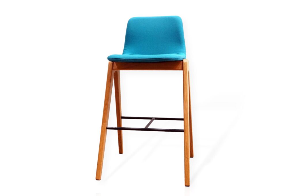 Naughtone Viv Barstool In Turquoise Blue