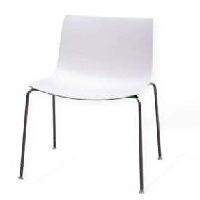 Arper Catifa 53 Chair In White/Lime Green
