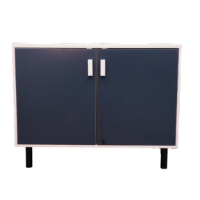 VG&P Ecclectic Credenza In White Birch Veneer/Black Ply