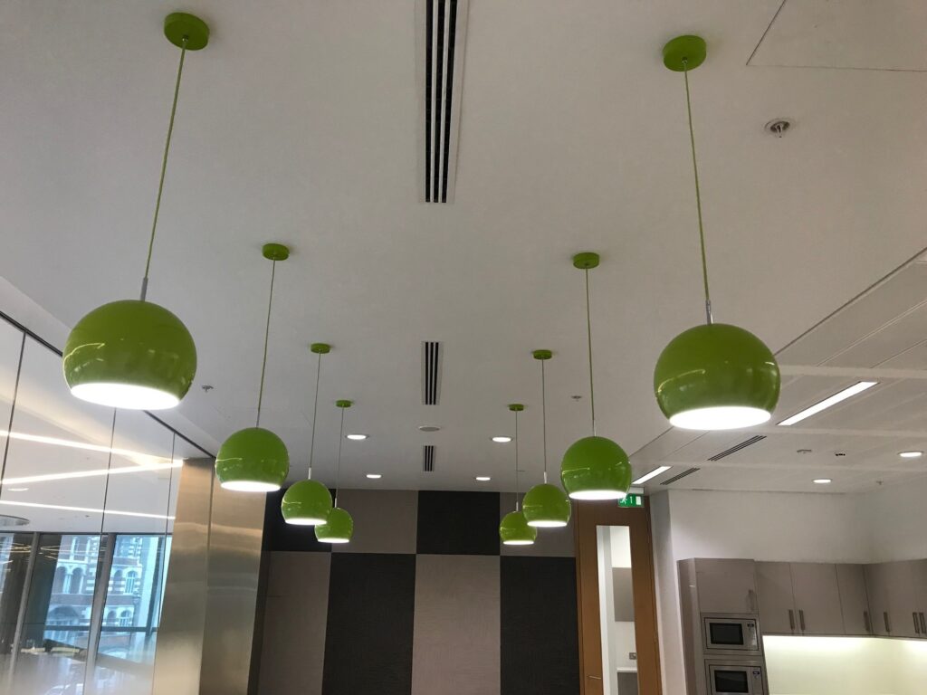 Lime Green Ceiling Light Office Resale