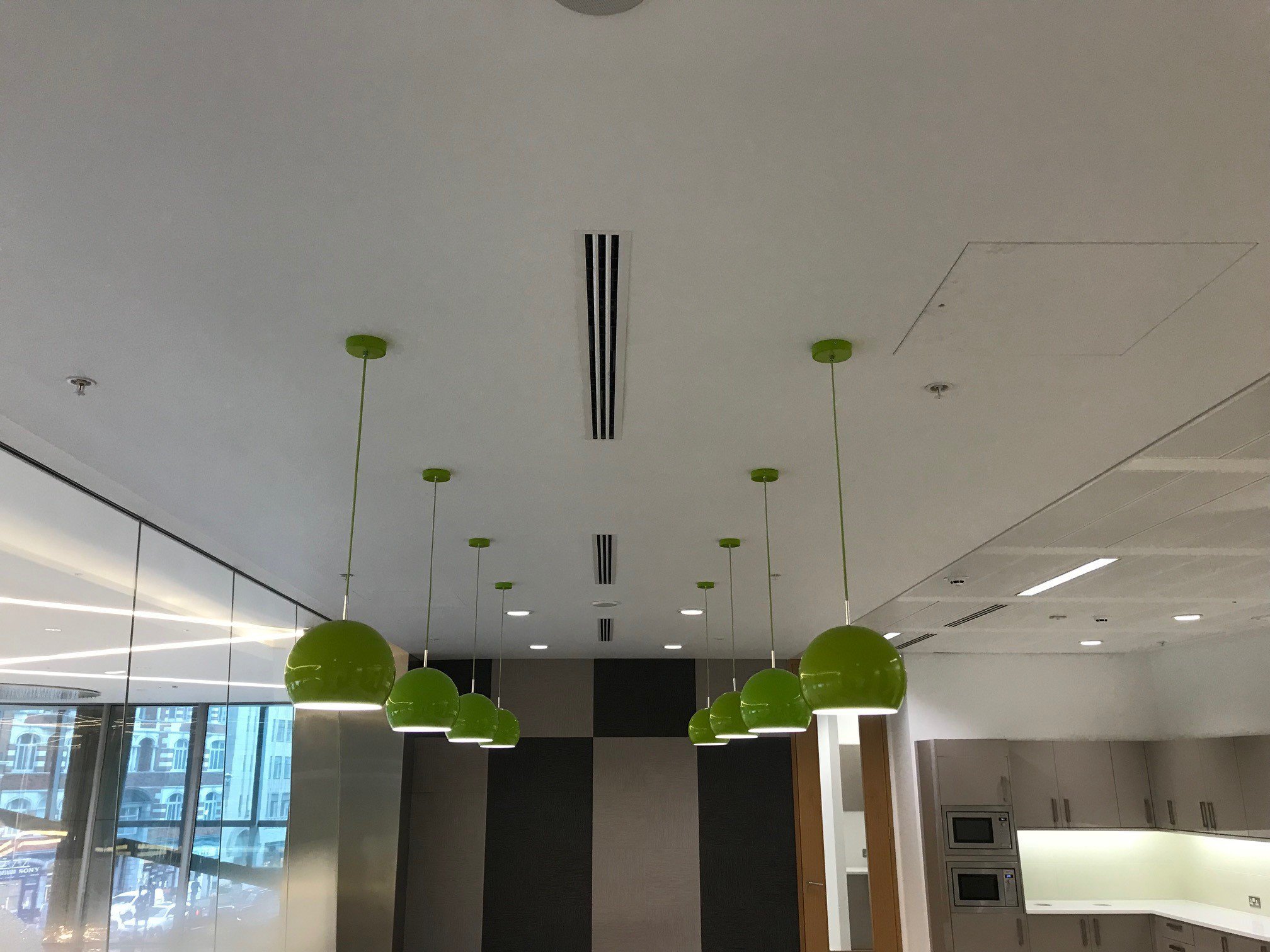 Lime Green Ceiling Light Office Resale