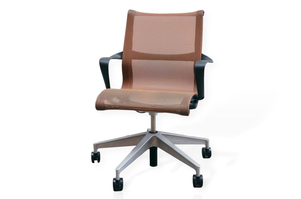 Herman Miller Setu Chair In Mango/Silver