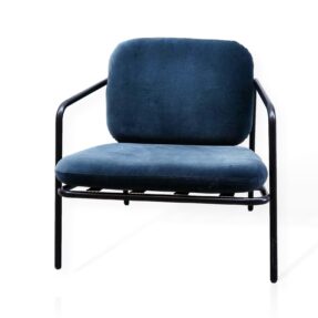Deadgood Working Girl Lounge Chair In Blue/Black