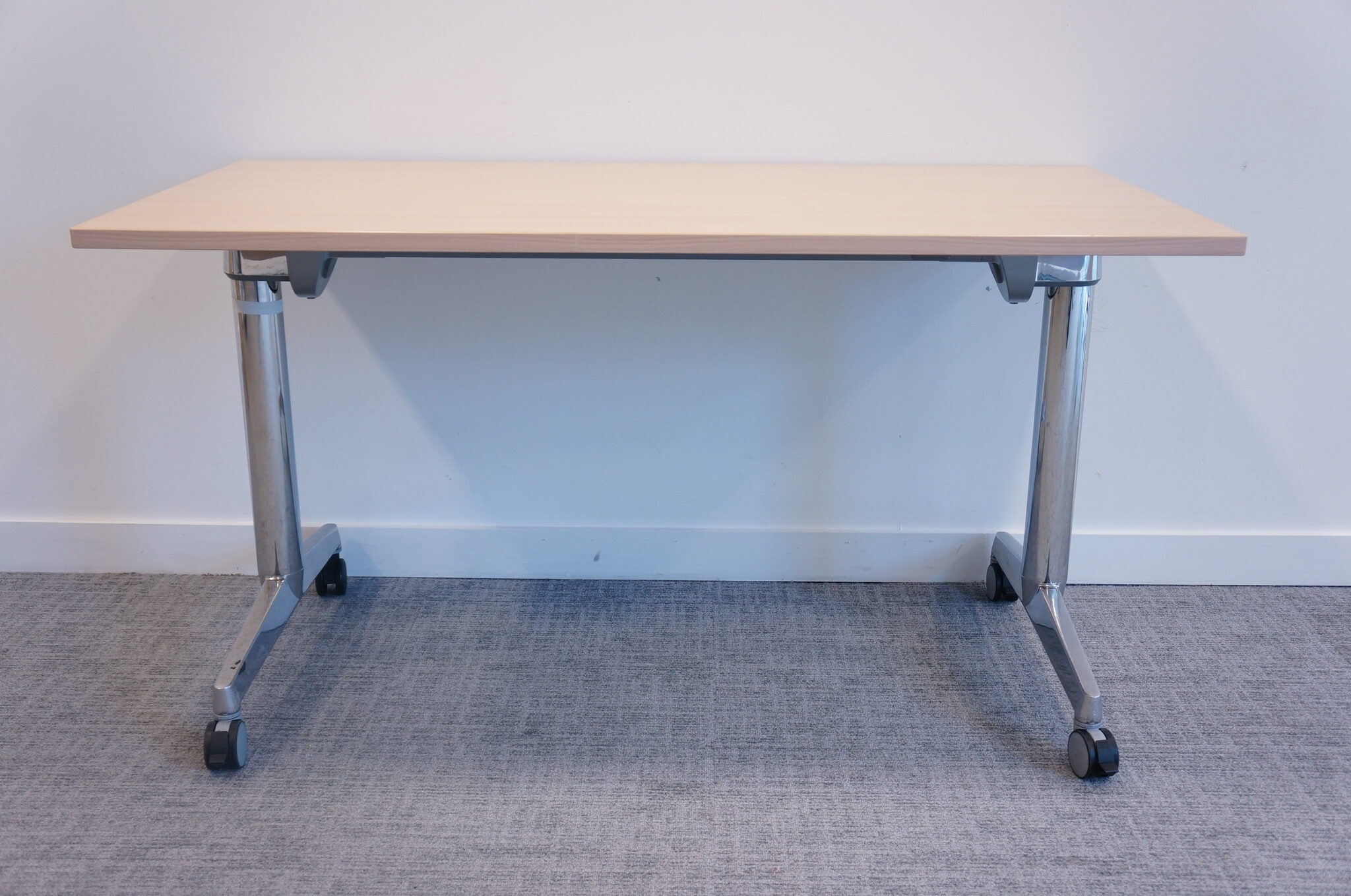 Steelcase Flip Top Twin Table Walnut 1600mm x 800mm Office Resale