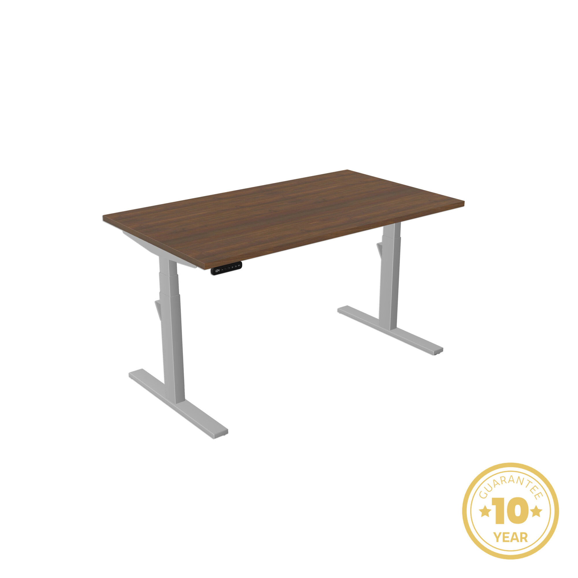 Elevate Pro X3 Single Silver Frame Dark Walnut Top Straight 10yr Guarantee Elevate Pro X3 Single Silver Frame Dark Walnut Top Straight 10yr Guarantee