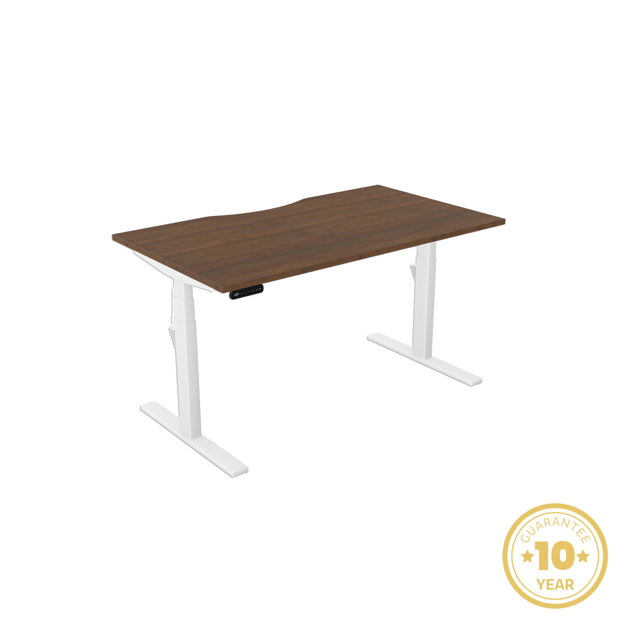 Elevate Pro X3 Single White Frame Dark Walnut Top Scoop 10yr Guarantee Elevate Pro X3 Single White Frame Dark Walnut Top Scoop 10yr Guarantee