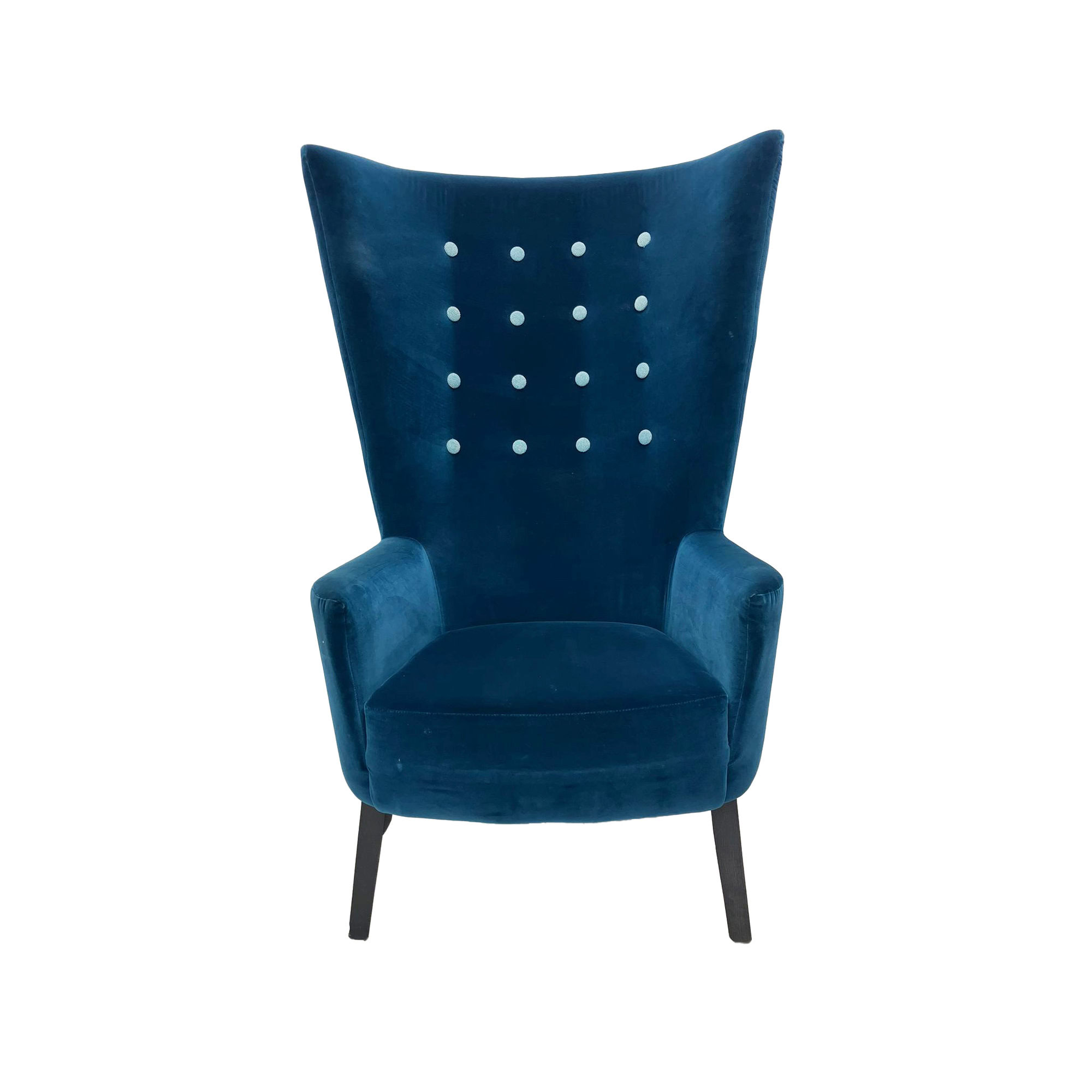 Deadgood Love Wing Back Armchair Front Deadgood Love Wing Back Armchair