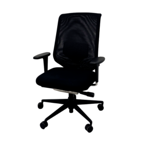 Vitra meda in black with lumbar