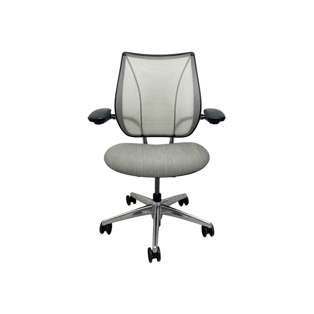 Humscale Task Chairs Humanscale Liberty Task Chair, Light Grey, Black, Grey & Chrome