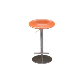 Allermuir Jojo Bar Stool Orange & Chrome