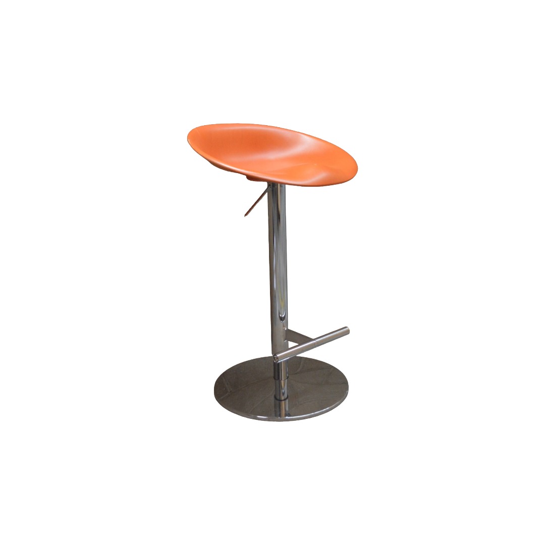 Allermuir Jojo Bar Stool Orange & Chrome Allermuir Jojo Bar Stool Orange & Chrome