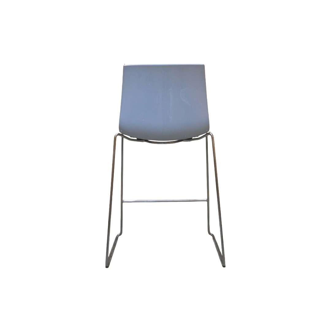 Arper Catifa 46 Bar Stool White & Light Blue Arper Catifa 46 Bar Stool White & Light Blue