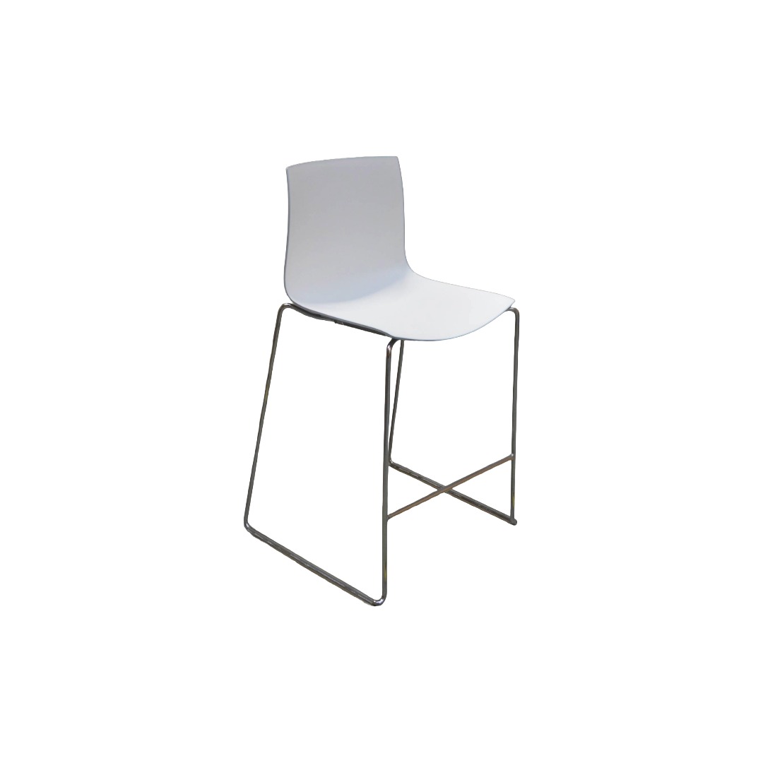 Arper Catifa 46 Bar Stool White & Light Blue Arper Catifa 46 Bar Stool White & Light Blue
