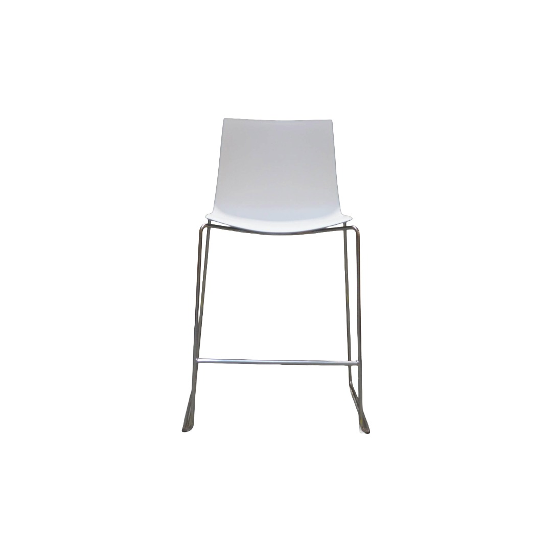 Arper Catifa 46 Bar Stool White & Light Blue Arper Catifa 46 Bar Stool White & Light Blue