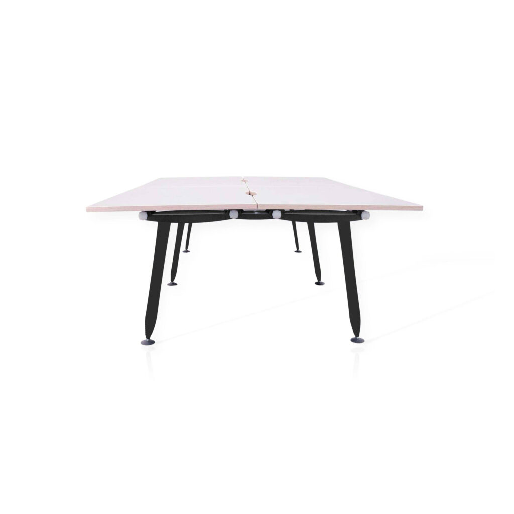 Herman Miller Abak Desk Back To Back 4 Person Oval Legs