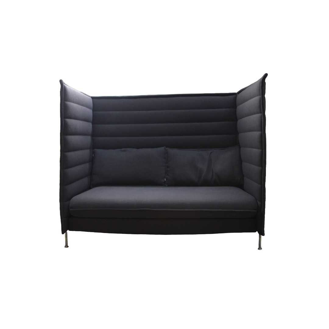 Vitra Alcove 2 Person Grey & Chrome Vitra Alcove 2 Person Grey & Chrome